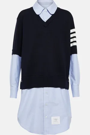 Thom Browne Robe chemise en coton