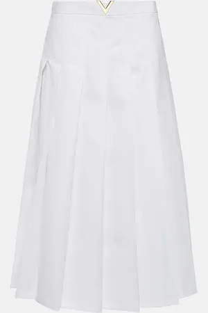 VALENTINO Jupe midi en coton