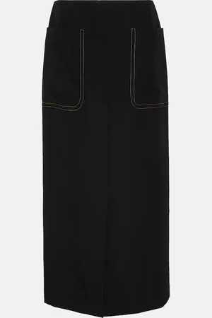 DRIES VAN NOTEN Jupe midi en laine