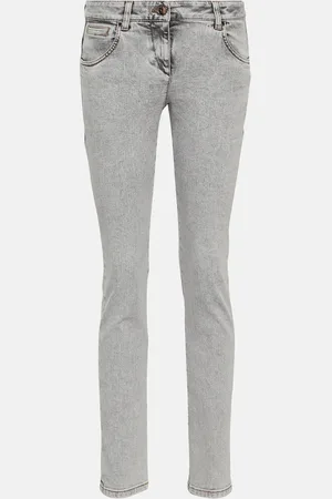 Brunello Cucinelli Jean skinny à taille basse