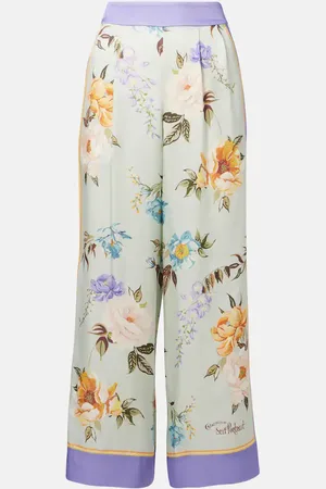 Self-Portrait Pantalon ample à fleurs