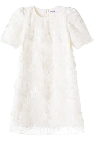 Self-Portrait Robe en tulle à perles