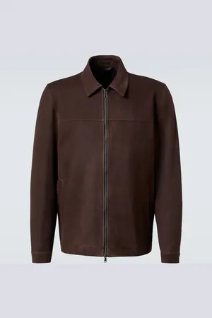 Sunspel Veste Harrington en daim