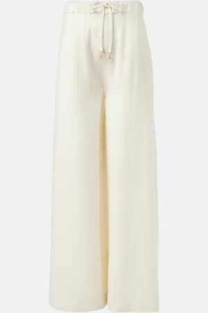 GABRIELA HEARST Pantalon ample Gelos en jacquard de laine et soie