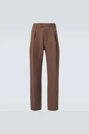 Loro Piana Pantalon droit Reinga en lin et soie