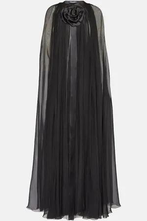 Dolce & Gabbana Cape en mousseline de soie à fleurs