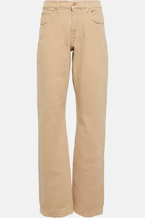 7 for all Mankind Pantalon Tess à taille haute en coton