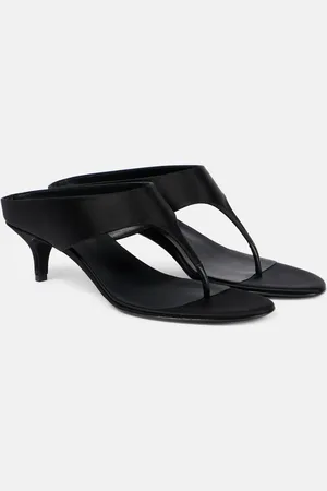 MAGDA BUTRYM Mules 45 en satin et cuir