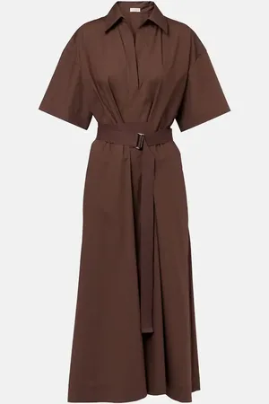 Brunello Cucinelli Robe portefeuille en coton