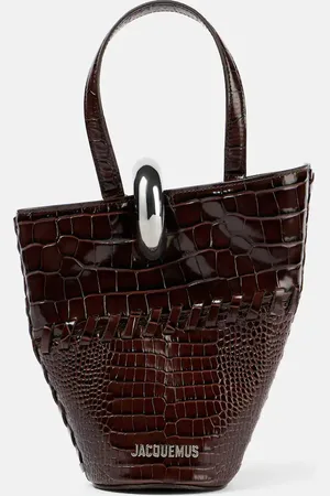 Jacquemus Cabas Bambola Small en cuir embossé