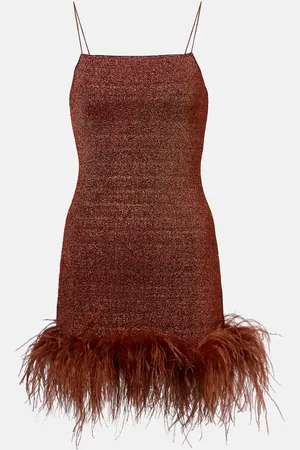 Oseree Oséree Robe Lumière Plumage à plumes