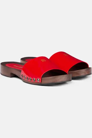 Miu Miu Sabots en cuir verni