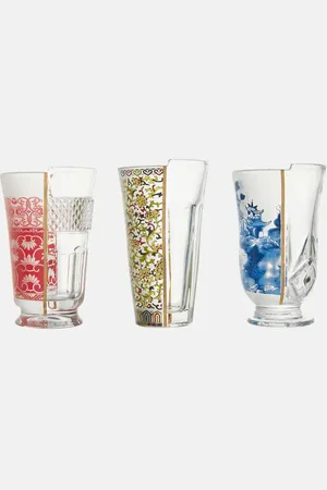 SELETTI Set de 3 verres Hybrid Clarice