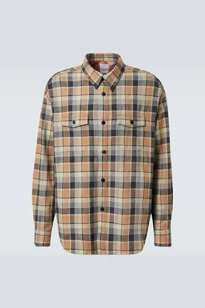 VISVIM Chemise Lumber Check en laine et lin