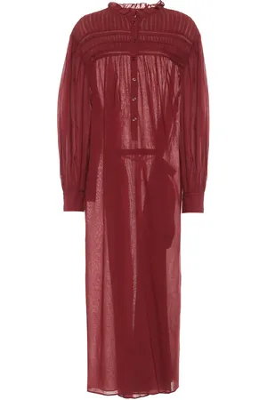 Marant Etoile Robe longue Perkins en coton