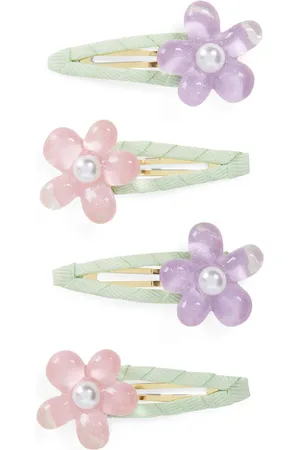 Self-Portrait Set de 4 barrettes à fleurs