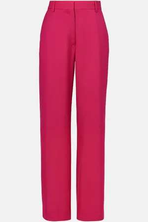 DRIES VAN NOTEN Pantalon droit en laine et mohair