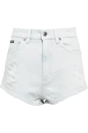 Dolce & Gabbana Short à taille haute en jean