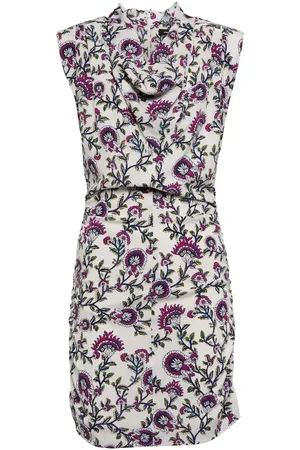 Isabel Marant Robe Bemaya en soie mélangée à fleurs