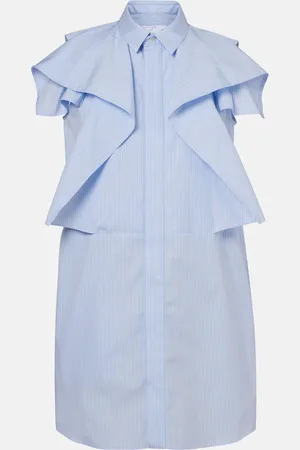 SACAI Robe rayée en coton