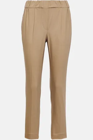 Brunello Cucinelli Pantalon chino en coton mélangé
