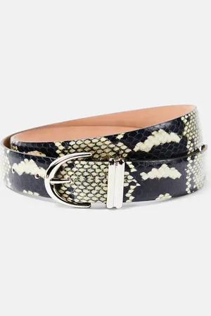 Khaite Ceinture Bambi en cuir à effet serpent