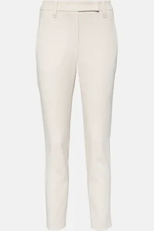 Brunello Cucinelli Pantalon chino en coton mélangé