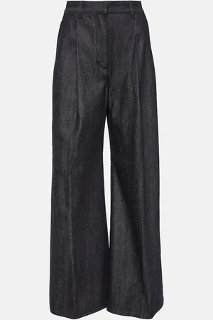 Loro Piana Pantalon ample Raydel en coton et cachemire