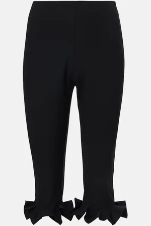 ROTATE Pantalon raccourci à taille haute