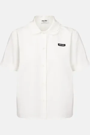 Miu Miu Chemise en coton et lin