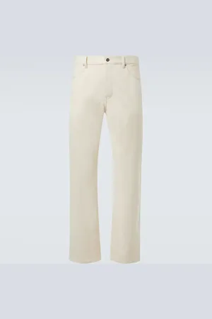 Jil Sander Jean droit à taille mi-haute