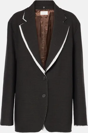 The Row Blazer Lysandre en coton et laine mélangés