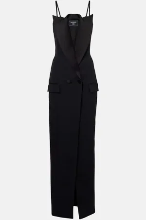 Balmain Robe longue en laine