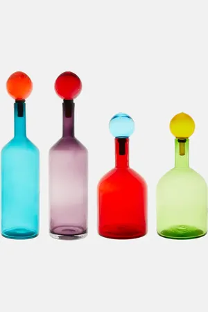 POLSPOTTEN Set de 4 bouteilles Bubbles & Bottles
