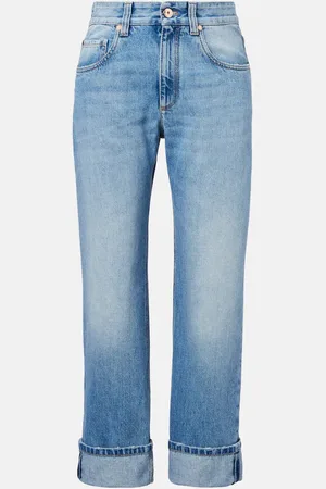 Brunello Cucinelli Jean droit à taille basse