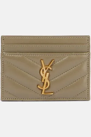 Saint Laurent Porte-cartes Cassandre en cuir matelassé