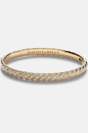 David Yurman Bracelet Sculpted Cable en or 18 ct et diamants