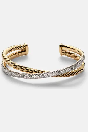 David Yurman Bracelet DY Crossover® en or 18 ct et diamants