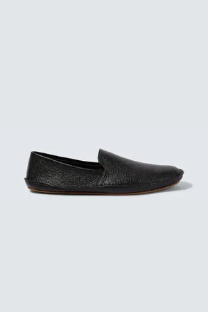 The Row Chaussures slip-on Vasko en cuir