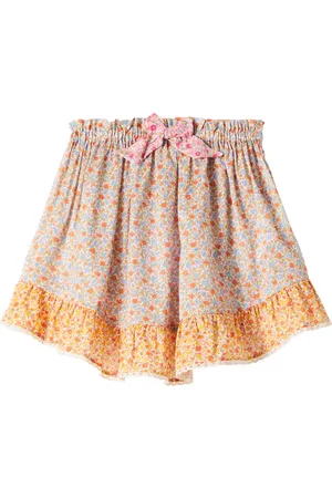 ZIMMERMANN Jupe Lucky en coton et dentelle à fleurs