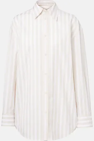 Saint Laurent Chemise Cassandre rayée en coton