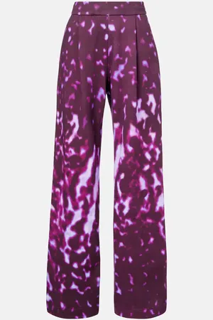 DRIES VAN NOTEN Pantalon de survêtement droit imprimé en coton