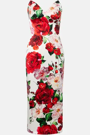 Dolce & Gabbana Robe midi à fleurs
