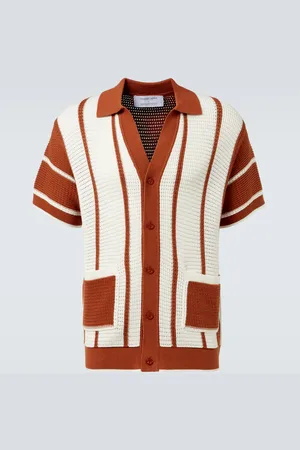 Frescobol Carioca Cardigan Fabricio en crochet de coton