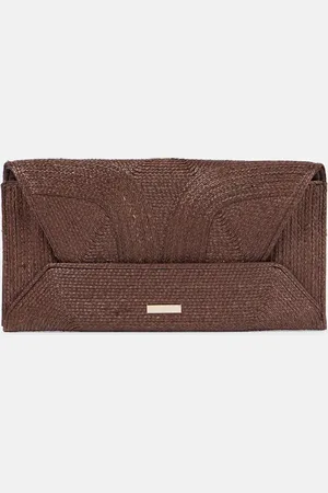 Aquazzura Pochette Vacanza Small en raphia