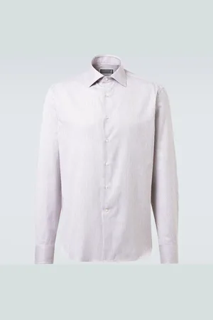 CANALI Chemise rayée en coton mélangé