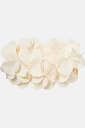 Karla Colletto Haut de bikini bandeau à fleurs