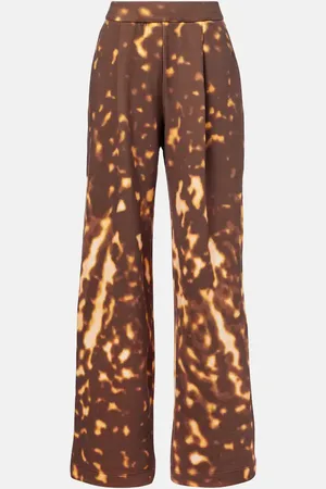 DRIES VAN NOTEN Pantalon ample imprimé en coton