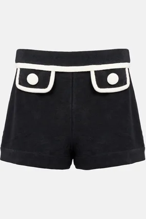 Adriana Degreas Short à taille haute en coton mélangé