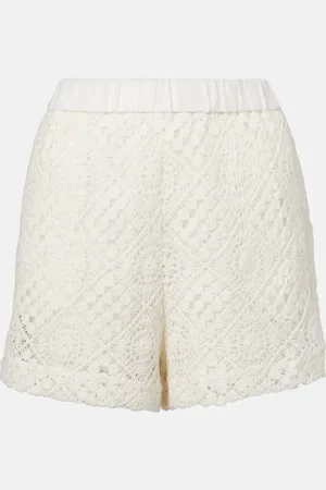 SIR Short à taille haute en crochet de coton